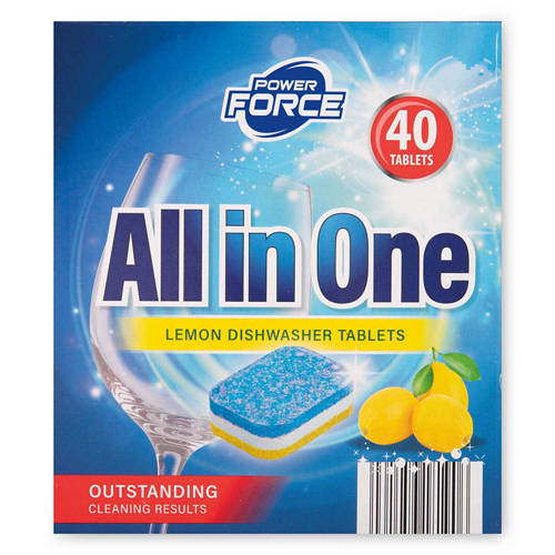 All In One Dishwasher Tablets Lemon ALDI UK